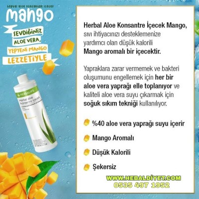 Mango Aromalı Herbalife Aloevera İçecek