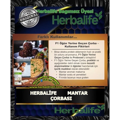 HERBALİFE MANTAR ÇORBASI