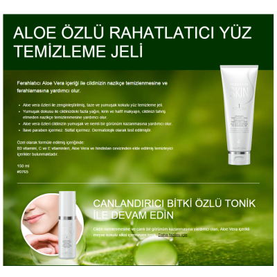 Herbalife Alovera Özlü Rahatlatıcı Yüz Temizleme Jeli