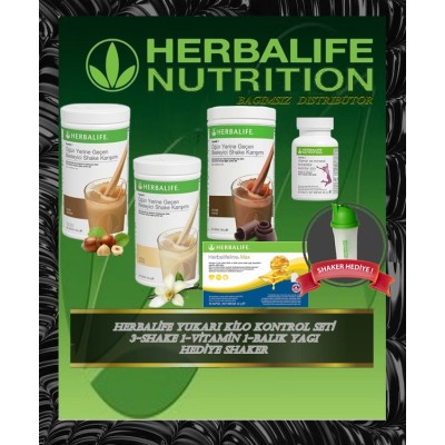 Herbalife Beslenme Seti Herbalife Shake Herbalife Bayan Vitamin Tableti ve herbalifeline  Omega3  Bayan set