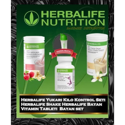 Herbalife Yukarı Kilo Kontrol Seti Herbalife Shake Herbalife Bayan Vitamin Tableti  Bayan set 