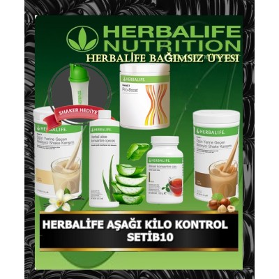 HERBALİFE AŞAĞI KİLO KONTROL ÜRÜNLERİ SETİB10