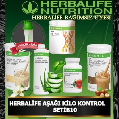 HERBALİFE AŞAĞI KİLO KONTROL ÜRÜNLERİ SETİB10