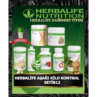 HERBALİFE AŞAĞI KİLO KONTROL ÜRÜNLERİ SETİB12