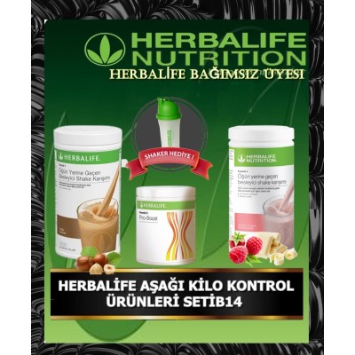 HERBALİFE AŞAĞI KİLO KONTROL ÜRÜNLERİ SETİB14