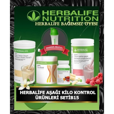 HERBALİFE AŞAĞI KİLO KONTROL ÜRÜNLERİ SETİB15
