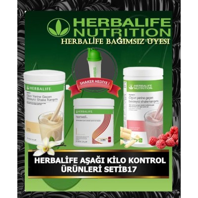HERBALİFE AŞAĞI KİLO KONTROL ÜRÜNLERİ SETİB17