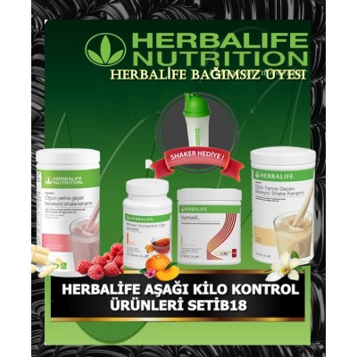 HERBALİFE AŞAĞI KİLO KONTROL ÜRÜNLERİ SETİB18