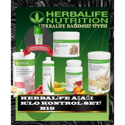 HERBALİFE AŞAĞI KİLO KONTROL ÜRÜNLERİ SETİB19