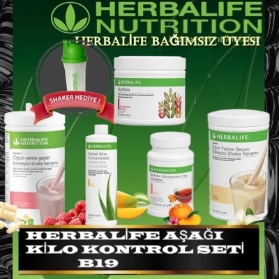 HERBALİFE AŞAĞI KİLO KONTROL ÜRÜNLERİ SETİB19