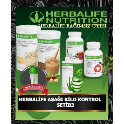 HERBALİFE AŞAĞI KİLO KONTROL ÜRÜNLERİ SETİB3