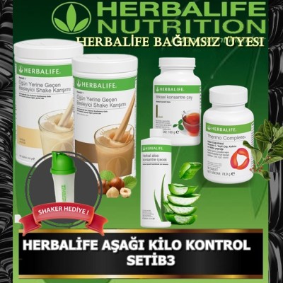 HERBALİFE AŞAĞI KİLO KONTROL ÜRÜNLERİ SETİB3
