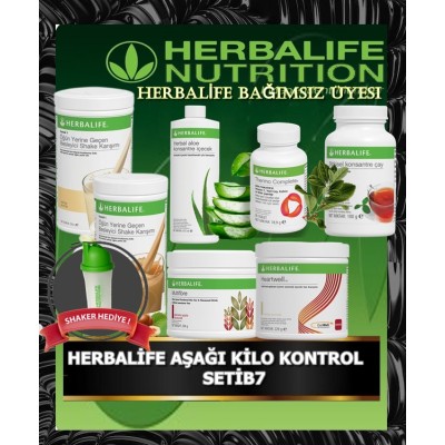 HERBALİFE AŞAĞI KİLO KONTROL ÜRÜNLERİ SETİB7