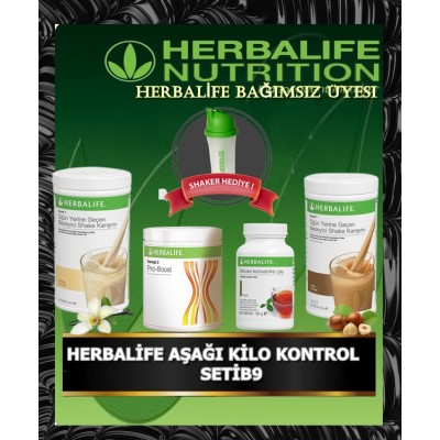 HERBALİFE AŞAĞI KİLO KONTROL ÜRÜNLERİ SETİB9