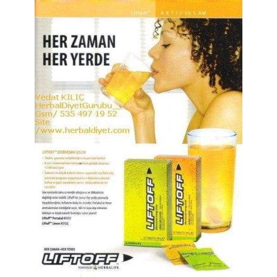 Herbalife Ürünleri Liftoff Efervesan İçecek Limon Aromalı