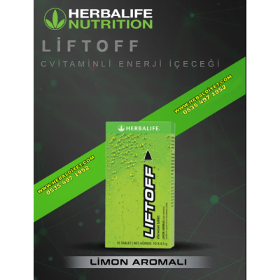 Herbalife Ürünleri Liftoff Efervesan İçecek Limon Aromalı