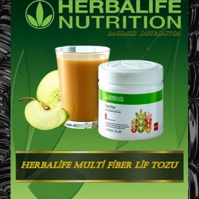 Herbalife Multi Fiber Lifli ve Aromalı İçecek Tozu Elma Lif Takfiyesi