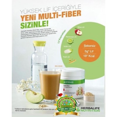 Herbalife Multi Fiber Lifli ve Aromalı İçecek Tozu Elma Lif Takfiyesi