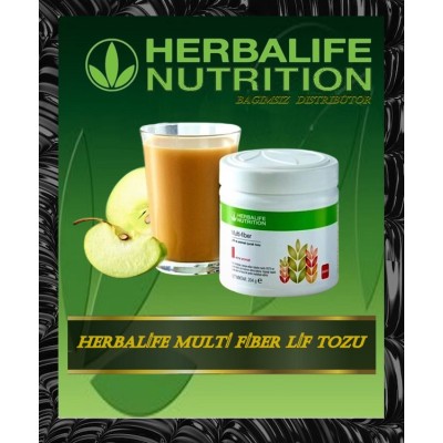 Herbalife Multi Fiber Lifli ve Aromalı İçecek Tozu Elma Lif Takfiyesi