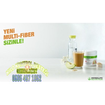 Herbalife Multi Fiber Lifli ve Aromalı İçecek Tozu Elma Lif Takfiyesi