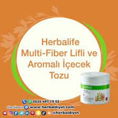 Herbalife Multi Fiber Lifli ve Aromalı İçecek Tozu Elma Lif Takfiyesi