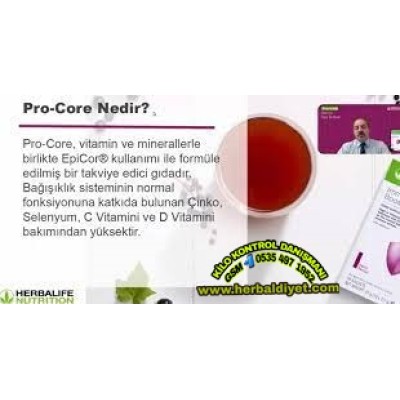 Pro Core herbalife ürünleri