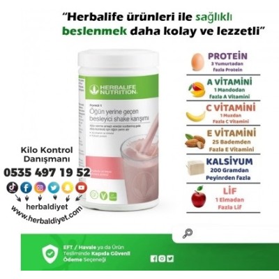 Herbalife Ürünleri Beyaz Cikolata Ahududulu Shake