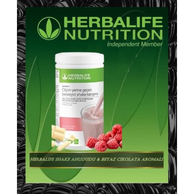 Herbalife Formül 1 Besleyici Shake Karışımı Ahududu ve Beyaz Çikolata Aromalı