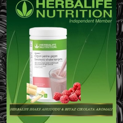 Herbalife Ahududu Beyaz Çikolatalı Shake