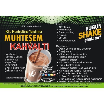 HERBALİFE AŞAĞI KİLO KONTROL ÜRÜNLERİ SETİB8