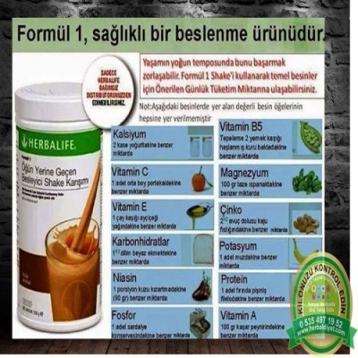 Herbalife Yukarı Kontrol Setleri 3 Shake