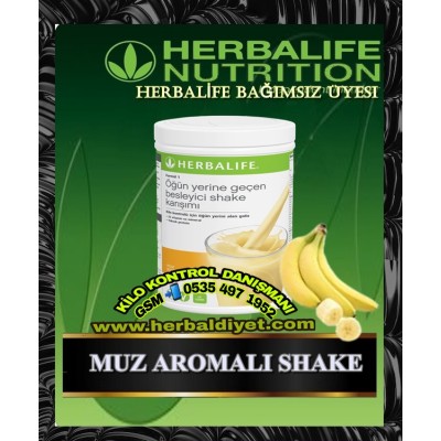 Herbalife Muz Aromalı Shake