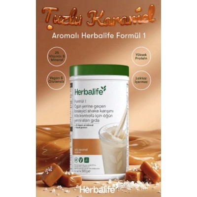 HERBALİFE TUZLU KARAMELLİ SHAKE 