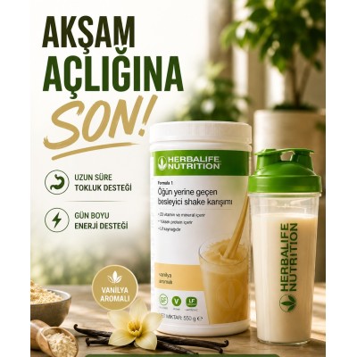 Herbalife Formül1 Shake Karışımı Vanilyalı Aromalı