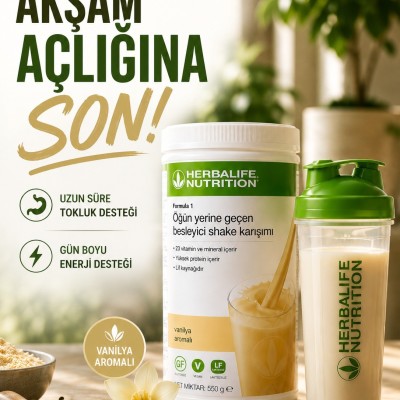 Herbalife Formül1 Shake Karışımı Vanilyalı Aromalı