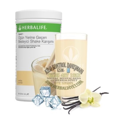Herbalife Formül1 Öğün Yerine Geçen Besleyici Shake Karışımı Vanilyalı Aromalı