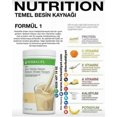 HERBALİFE YUKARI KİLO KONTROL SETİ BAYAN FULL SET