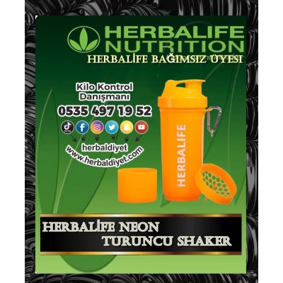 Herbalife Turuncu Neon Shaker