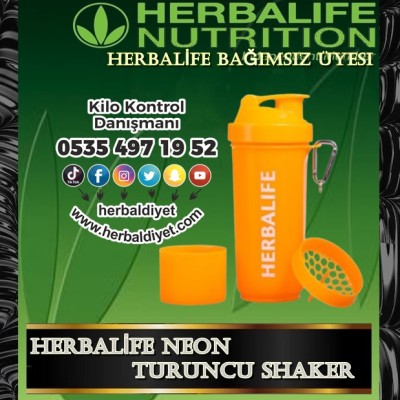 Herbalife Turuncu Neon Shaker