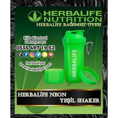 Herbalife Yeşil Neon Shaker