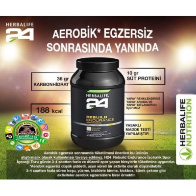 Herbalife Rebuild Endurance İzotonik Sporcu İçeceği Tozu
