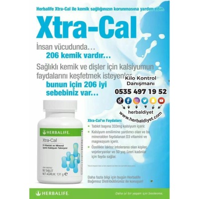 Herbalife Ürünleri Xtra Cal Calsiyum Tableti