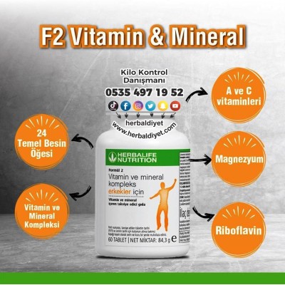 Herbalife Vitamin ve Mineral Kompleksi Erkekler icin