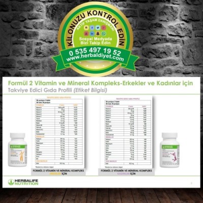 Herbalife Kilo Kontrol Ürünleri Kadın Vitamin Tableti